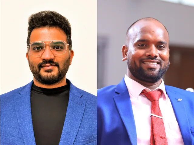 OrbitAID co-founders Nikhil Balasubramanian and Sakthikumar R