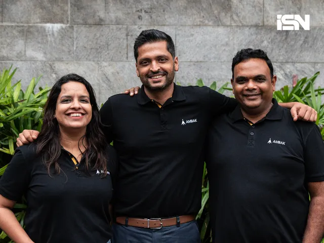 (L-R) Ambak co-founders Rashi Garg , Raghuveer Malik , Rameshwar Gupta