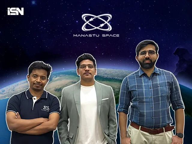 (Left) Ashtesh Kumar and Tushar Jadhav (Right), Manastu Space Co-founders