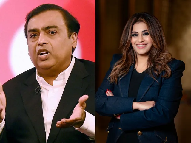 Mukesh Ambani and Gayatri Yadav
