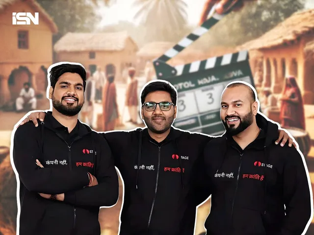 (L-R) Parveen Singhal, Vinay Singhal, and Shashank Vaishnav, Cofounders of STAGE