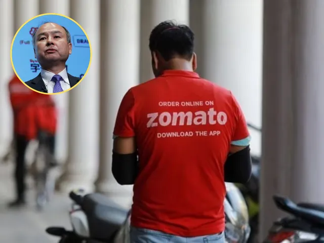 softbank sells shares inzomato