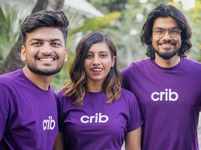 Crib Founders Sunny Garg, Shaifali Jain, and Archit Chauhan