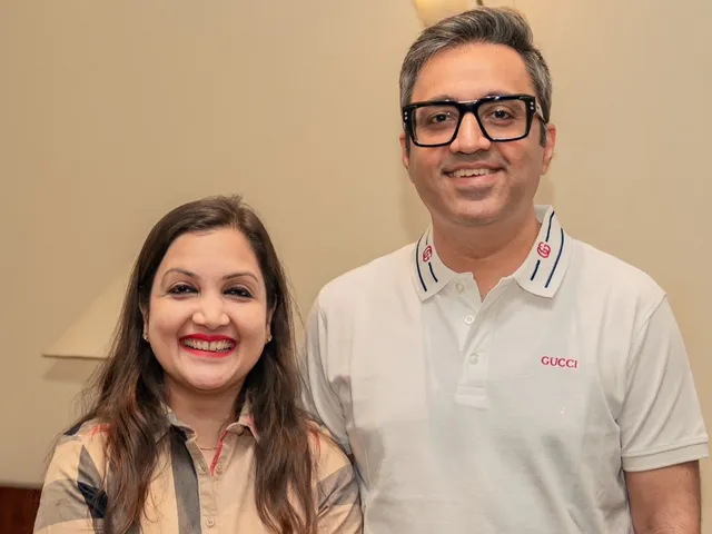 Madhuri Grover and Ashneer Grover