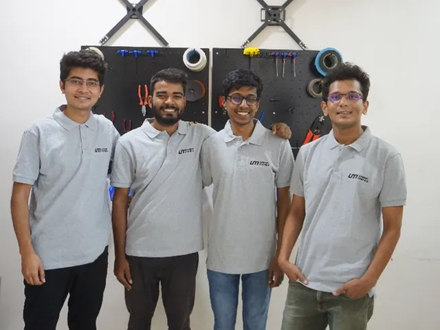 L-R_Rishabh Verma_CEO, Ashutosh Kumar_CTO, Ajay Karthik_Co-Founder, Divyanshu Pundir _CTO, Urban Matrix