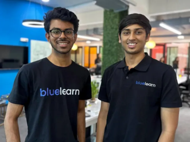 BlueLearn co-founders Harish Uthayakumar and Shreyans Sancheti