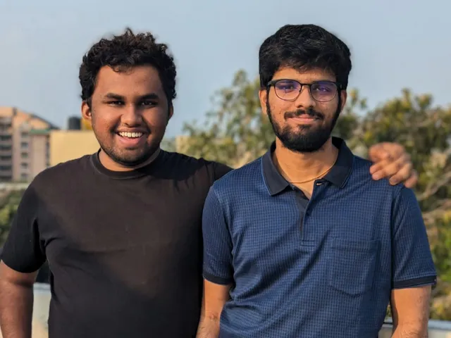 GigaML founders (L-R) Varun Vummadi and Esha Manideep