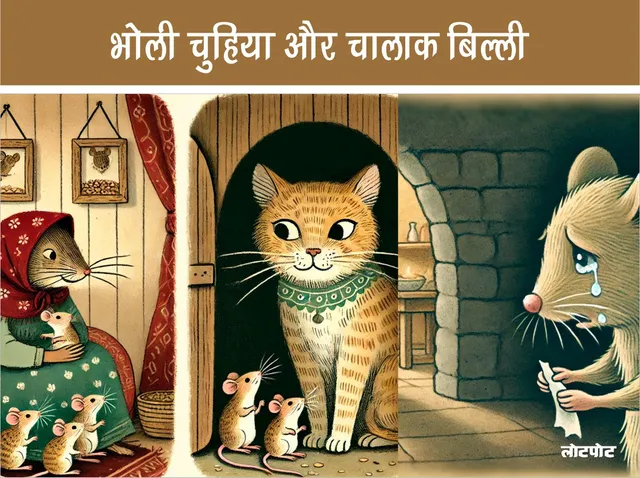 innocent mouse and clever cat