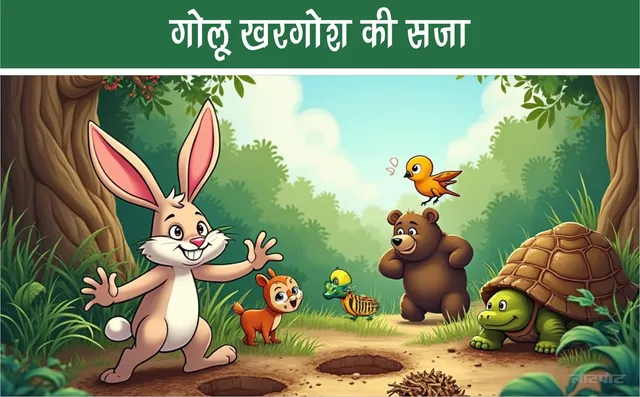 Jungle story Golu rabbit got punished