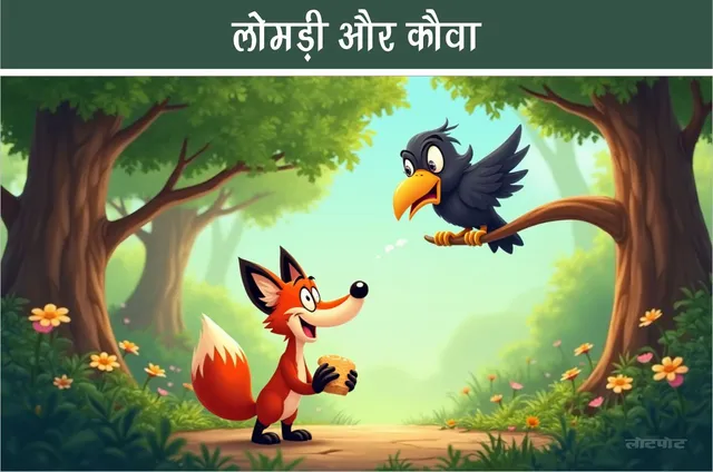 Funny story of the forest  the fox and the crow