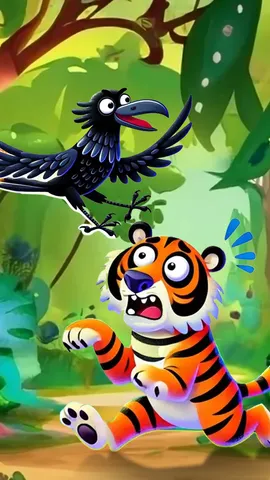 Jungle story - clever crow (1)