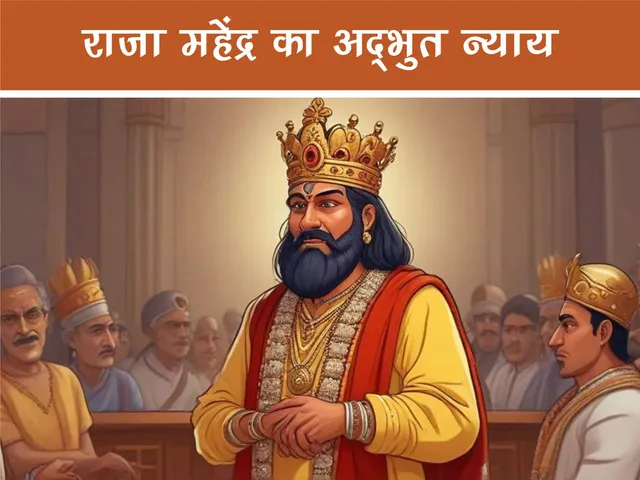 Indian King In his court cartoon image