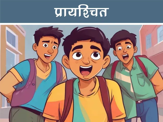 cartoon image of college boys