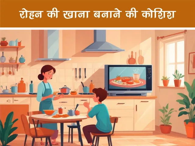हिंदी मजेदार कहानी: रोहन की खाना बनाने की कोशिश