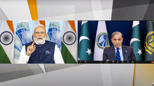 Narendra Modi and Shehbaz Sharif