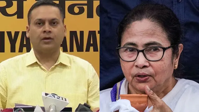 Amit Malviya and Mamata Banerjee