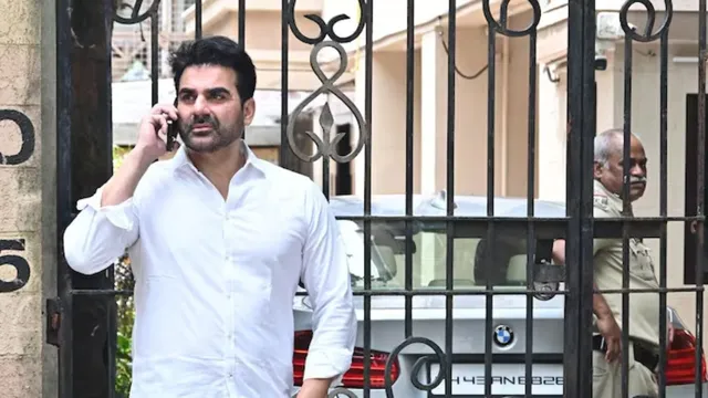 Arbaaz Khan at Malaika Arora's house