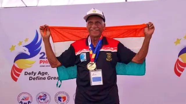 At 86 years of age, K Subramaniam wins four gold medals at Asian Masters Athletics Meet