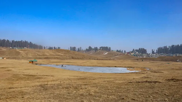 Deserted ski resort at Gulmarg, in Baramulla district