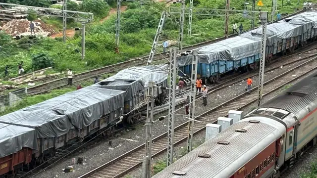 Goods Train Derail