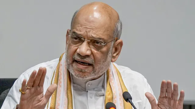 Union Home Minister Amit Shah addresses a press conference regarding the new criminal laws, in New Delhi, Monday, July 1, 2024.