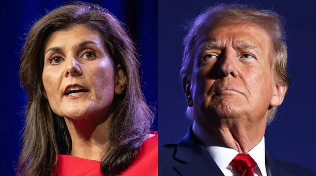 Nikki Haley and Donald Trump