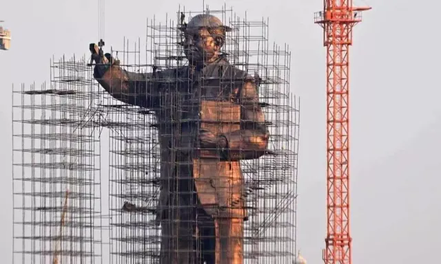 Dr B R Ambedkar statue at Vijayawada