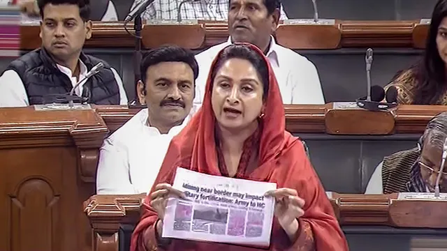 Harsimrat Kaur Badal in Lok Sabha