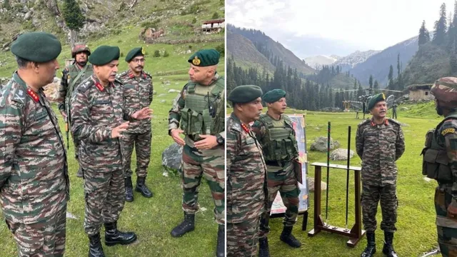 Northern Army Commander Lt Gen Upendra Dwivedi visits encounter site in Rajouri