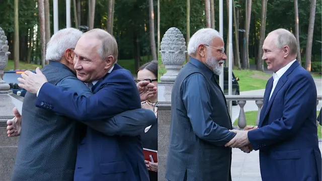 Narendra Modi and Vladimir Putin