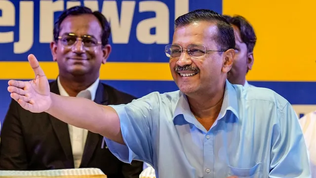 Arvind Kejriwal during a meeting with lawyers, in New Delhi, Wednesday, May 22, 2024.