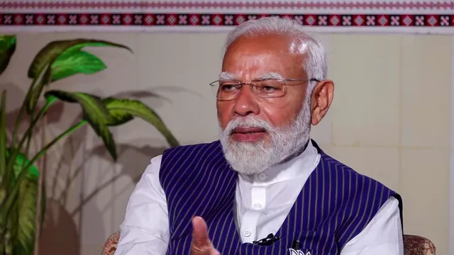 Prime Minister Narendra Modi during an interview with PTI, in New Delhi, Sunday, May 19, 2024