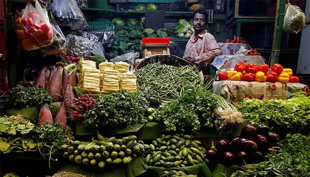 Man selling vegetables