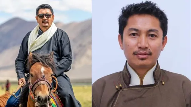 BJP's leader Tashi Gyalson and Congress leader Tsering Namgyal