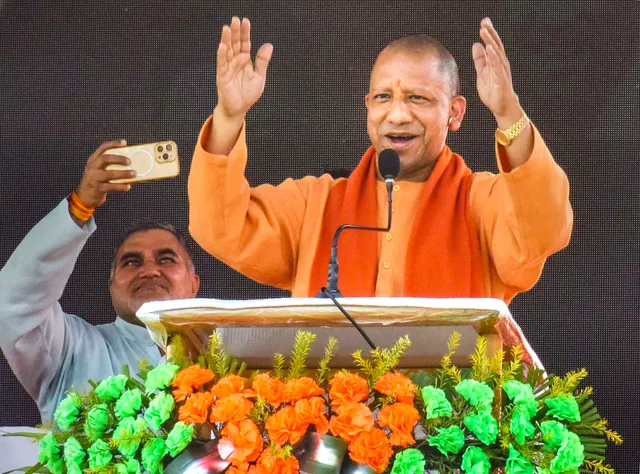 Yogi Adityanath in Agartala