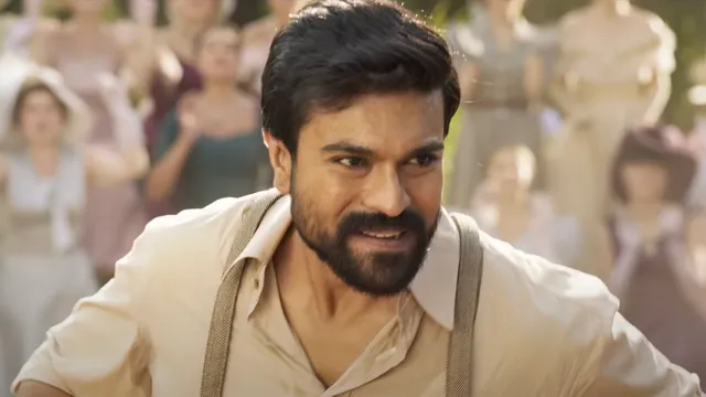 Ram Charan in Naatu Naatu song from RRR