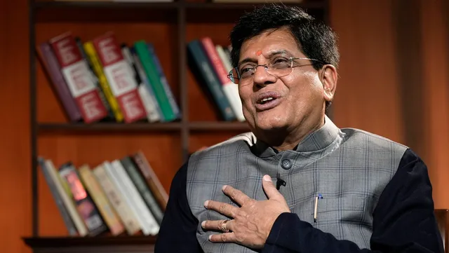 Union Minister of Commerce & Industry Piyush Goyal during an interview, at the PTI office, in New Delhi, Friday