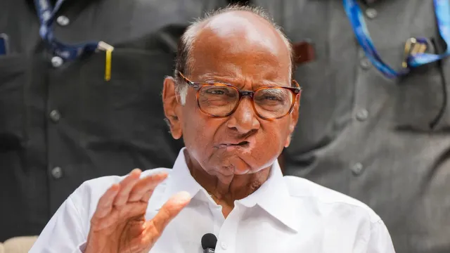 NCP (SP) Chief Sharad Pawar addresses a press conference, in Mumbai, Tuesday, June 4, 2024(File image)