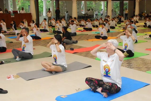 G20 delegates perform yoga at Raj Bhavan in Goa; governor, ministers join in