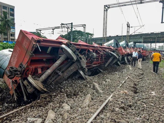 Local Goods Train Derailment Mumbai