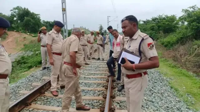 A major train accident was averted near Dungarpur in Rajasthan on Sunday night when a loco pilot spotted iron rods placed on the railway tracks