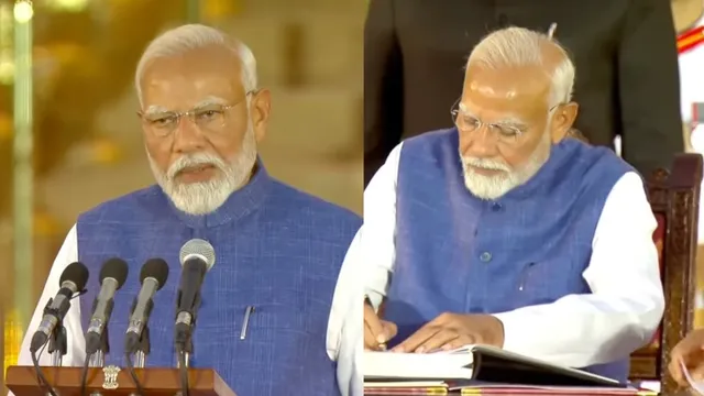 Narendra Modi takes oath as the prime minister of India for the third time in a row