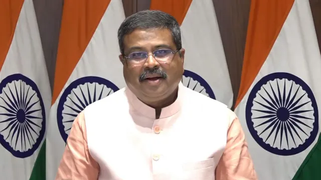 Union Education Minister Dharmendra Pradhan addresses the media on NEET issue, in New Delhi, Tuesday, July 23, 2024.