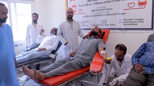 AIIMS Awantipora blood donation