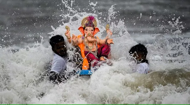 Immersion of Ganapati idols