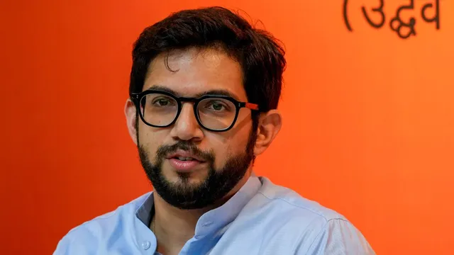 Shiv Sena (UBT) leader Aaditya Thackeray addresses a press conference, in Mumbai, Monday, June 17, 2024.