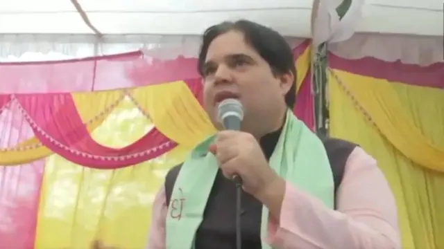 Varun Gandhi addresses election rally in UP's Sultanpur, mother Maneka's battlefield