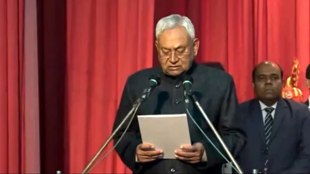 Nitish Kumar takes oath