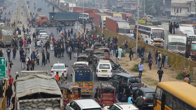 Truck Drivers Protest Violence