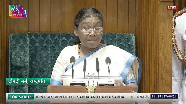 President Droupadi Murmu addresses joint session of Parliament